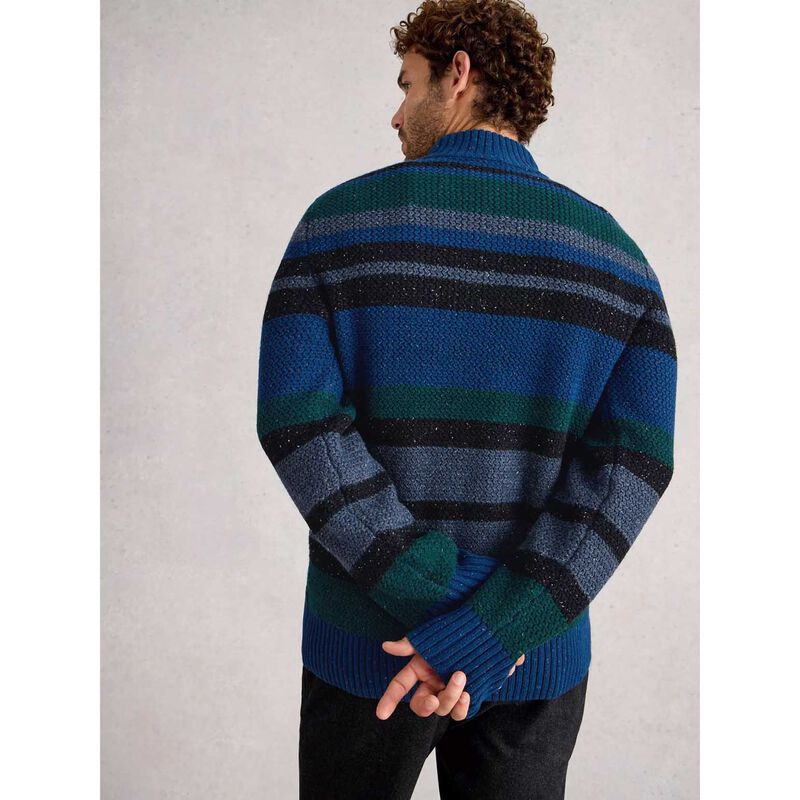 White Stuff Berkley Button Neck Stripe Jersey image number 1